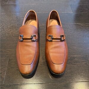Salvatore Ferragamo Tan Leather Loafers
